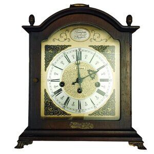 Bulova Tempus Fugit Mantel Clock Americana Vintage Franz Hermle Movement Germany
